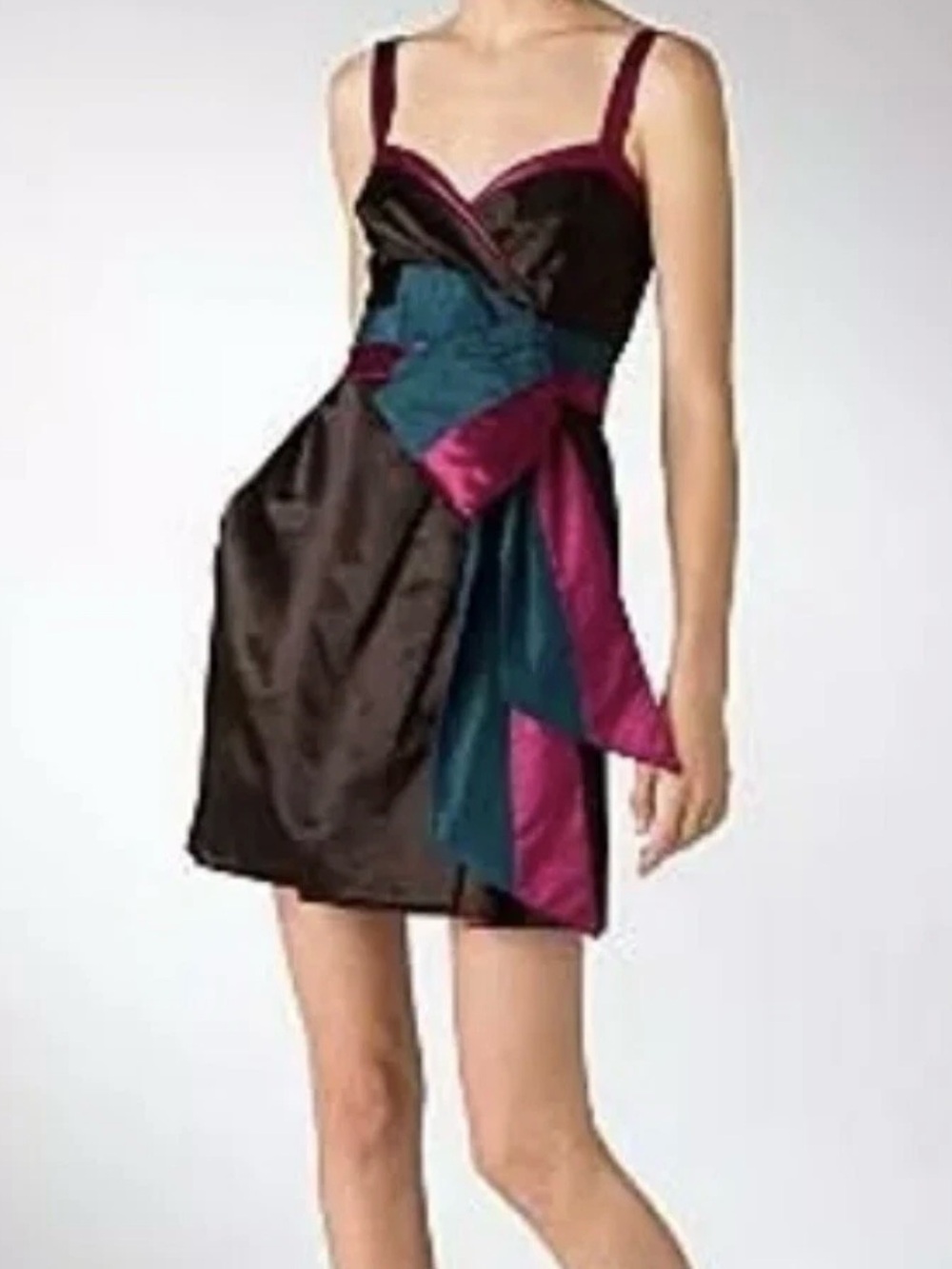 Marc by Marc Jacobs satin colorblock size 8 dress